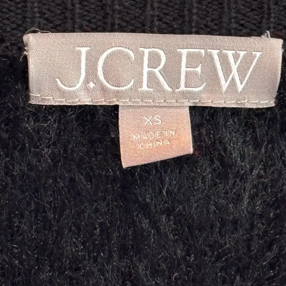 J. Crew Lady Sweater Jacket in Striped Brushed Yarn - size XS